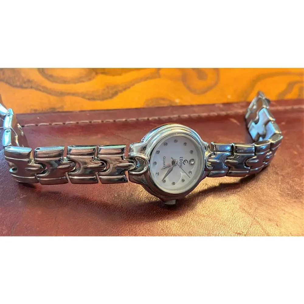 Women's 22mm Edoni Watch with Link Bracelet Band Diamond Accent